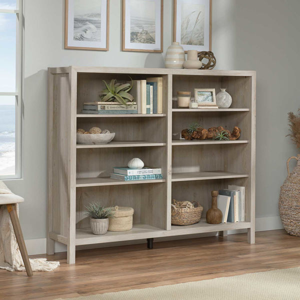 Pacific View Light Wood Horizontal Bookcase | AFW.com