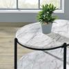 Picture of Renton 3-Tier Oval White Table