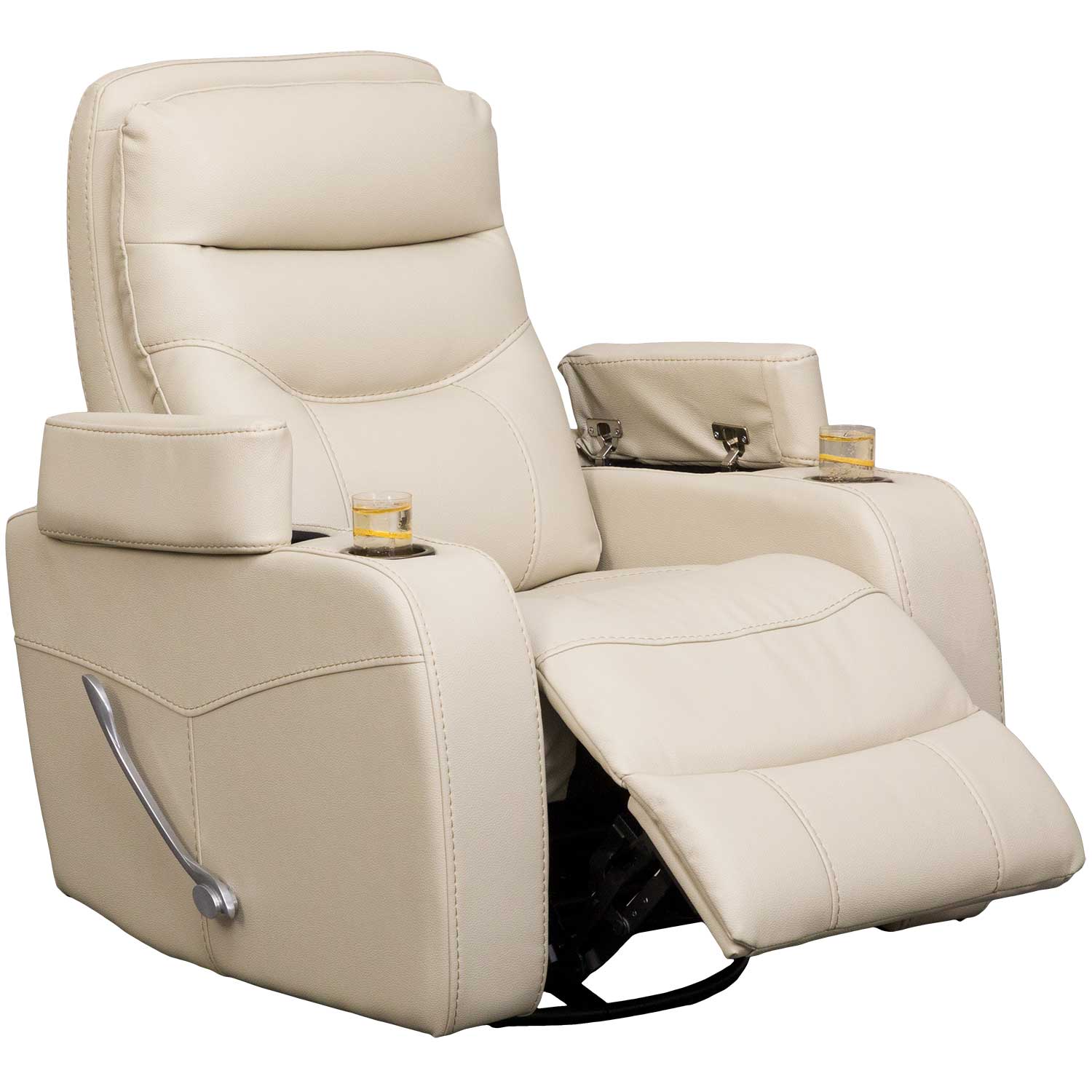 Dallas Cream Swivel Recliner 