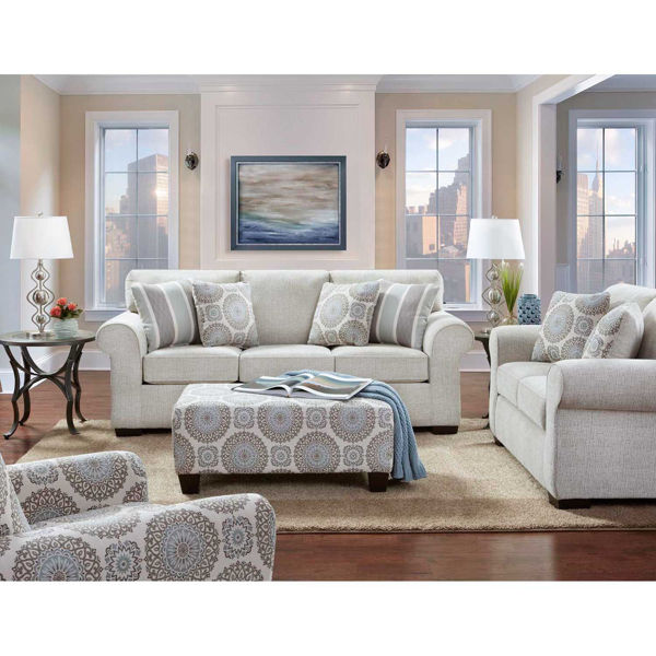 Charisma Linen Loveseat | A-3442 | AFW.com