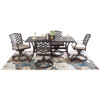 Picture of Halston 5 Piece Patio Set with Swivel Chairs