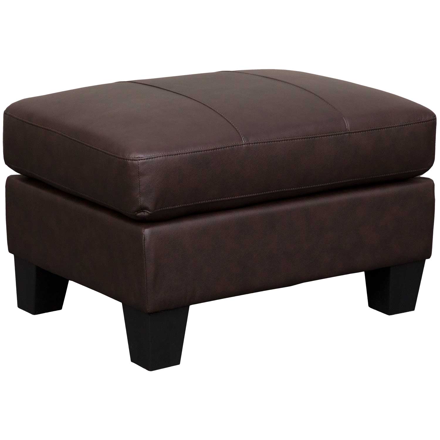 Light brown deals leather ottoman