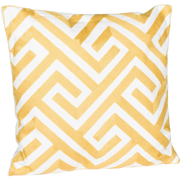 Picture of Yellow Maze 18x18 Pillow