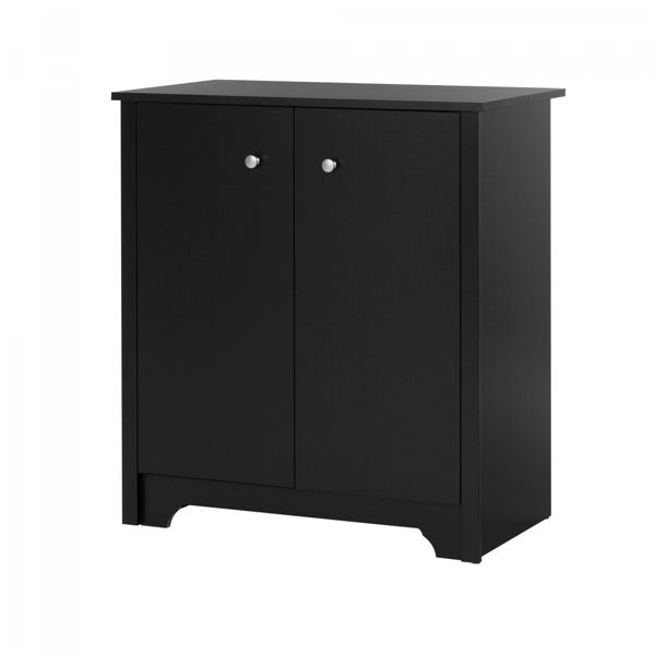 Picture of Vito - Small 2-Door Storage Cabinet, Black * D