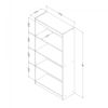 Picture of Axess 4-Shelf Bookcase * D