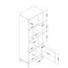 Picture of Expoz 6-Cube Shelving Unit W/ Door and 2 Large Wov