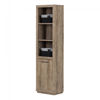 Picture of Kanji 3-Shelf Bookcase W/ Door and 2 Knit Baskets