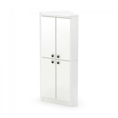 Picture of Morgan - 4-Door Corner Armoire, White * D