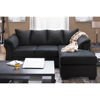 Picture of Black Reversible Sofa Chaise