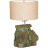 Picture of 19in Carved Wood Table Lamp