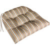 Picture of Single Floral on Brown Seat Cushion