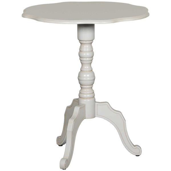 Picture of Grey Scalloped Table