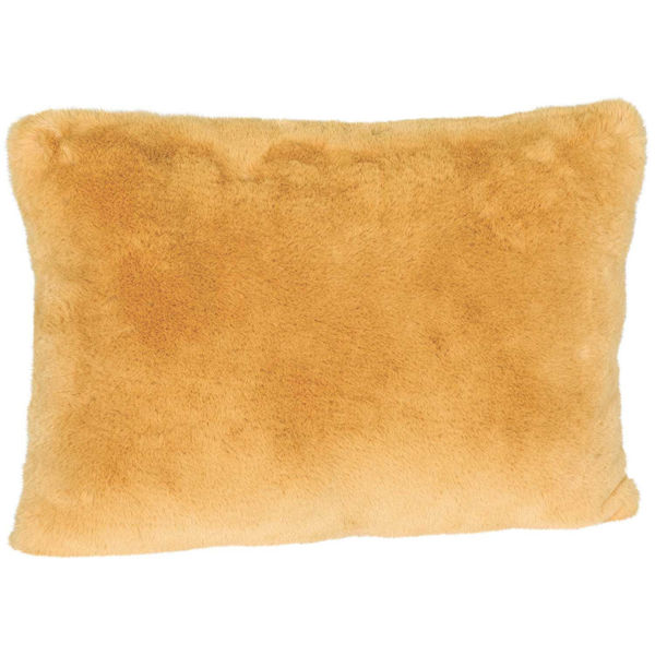 Picture of Gold Rabbit Faux Fur Pillow 15 x 20 *P