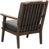 Picture of Whilshire Black Durahide Wood Arm Accent Chair