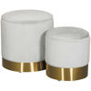 Picture of Becca Set of 2 Grey Storage Ottomans