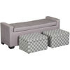 Picture of Joanna Gray Storage Bench with Ottomans