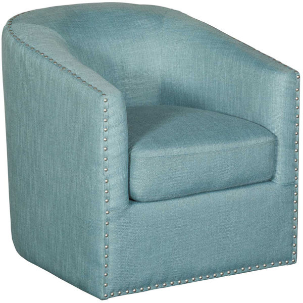 Picture of Rylan Caribbean Blue Swivel Chair