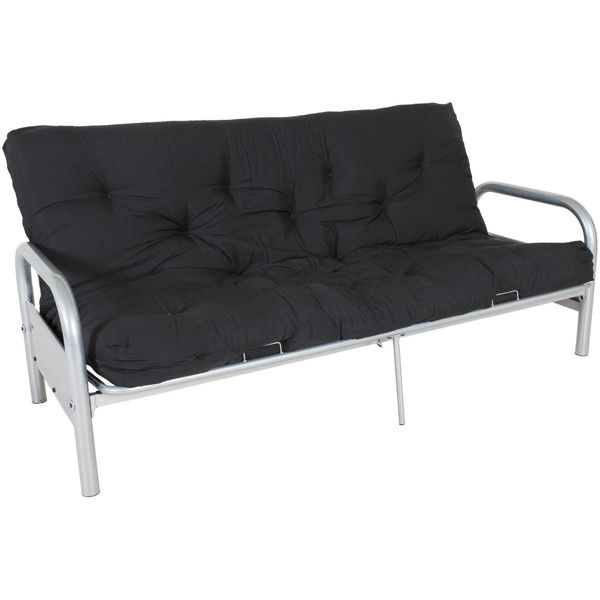 Picture of Silver Metal Futon Bed Frame