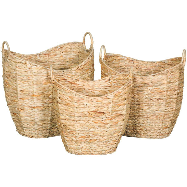 Picture of Set of 3 Stackable Wicker Basket