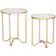 Picture of Faux White Marble Set of 2 Tables