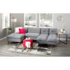 Picture of Leezy Convert-A-Chaise in Grey Linen