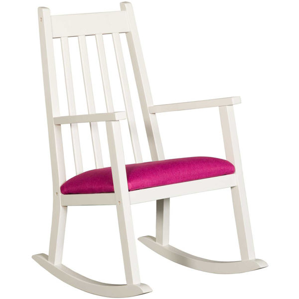 Picture of Pink Fabric Rocking Chair