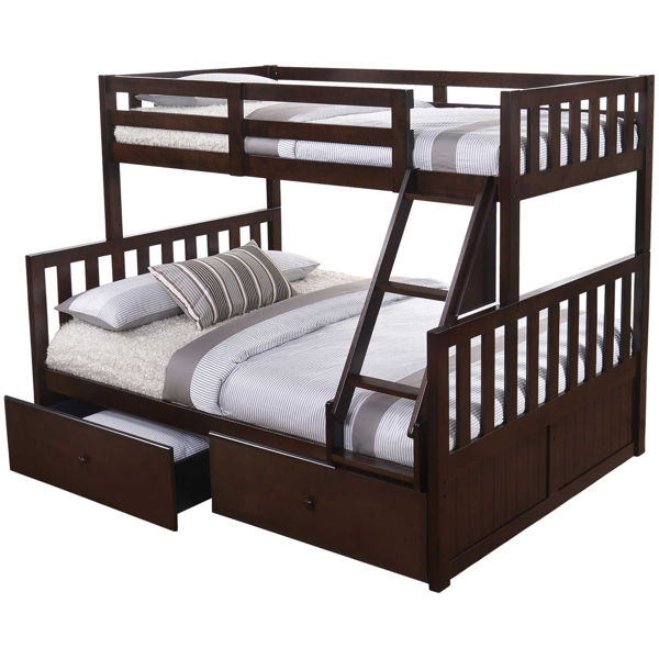 Picture of Mission Hills Twin Over Full Storage Bunk Bed