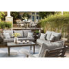 Picture of Visola Loveseat with cushions and 2 throw pillows