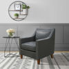 Picture of Erica Charcoal Leather Chair