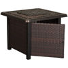 Picture of Zeal 32" Square Wicker Fire Pit