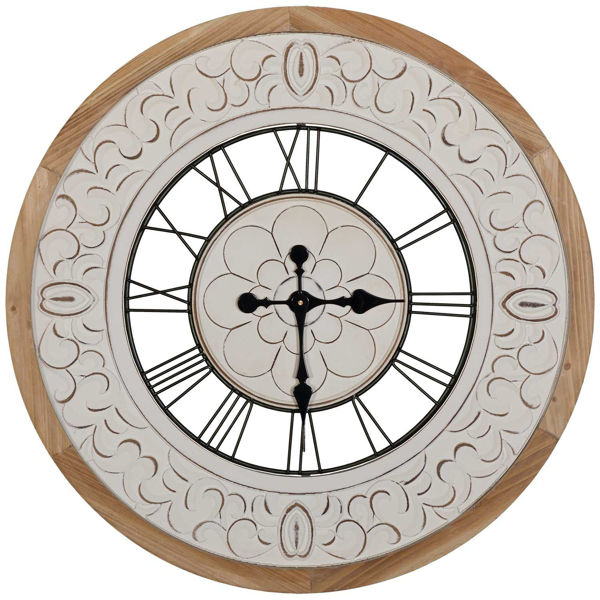 Picture of Flower Wood Wall Clock