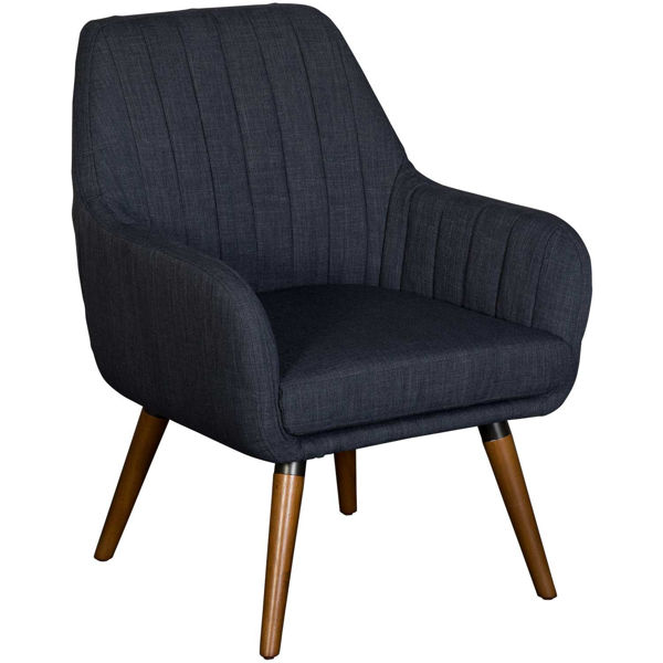Picture of Mae Navy Mid-Century Accent Chair