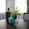 Picture of Turquoise/Gold Ceramic Vase