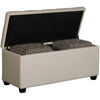 Picture of Beige Shoe Storage Bench with 2 Cubes