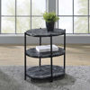 Picture of Renton 3-Tier Oval Black Table