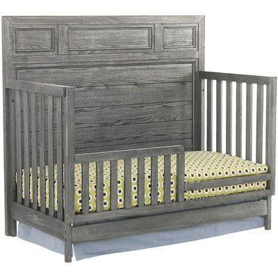 Picture of Foundry Gray Flat Convertible Crib