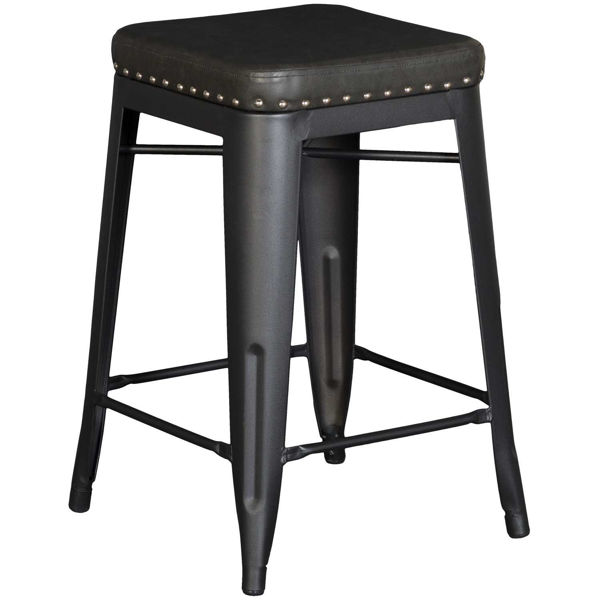 Picture of Hank 24" Upholstered Backless Barstool