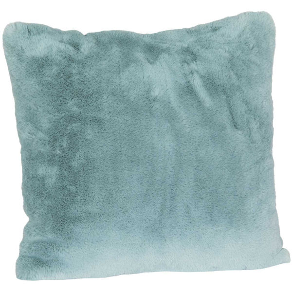 Picture of Soft Blue Rabbit Faux Fur Pillow 20 inch *P