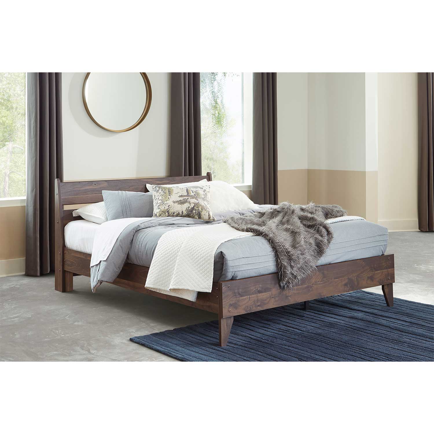 Calverson Mocha Queen Panel Headboard | EB3660-157 | AFW.com