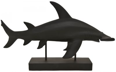 Picture of Hammerhead Shark On Base Black