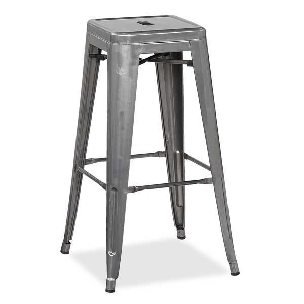 Picture of Silver 30" Metal Barstool