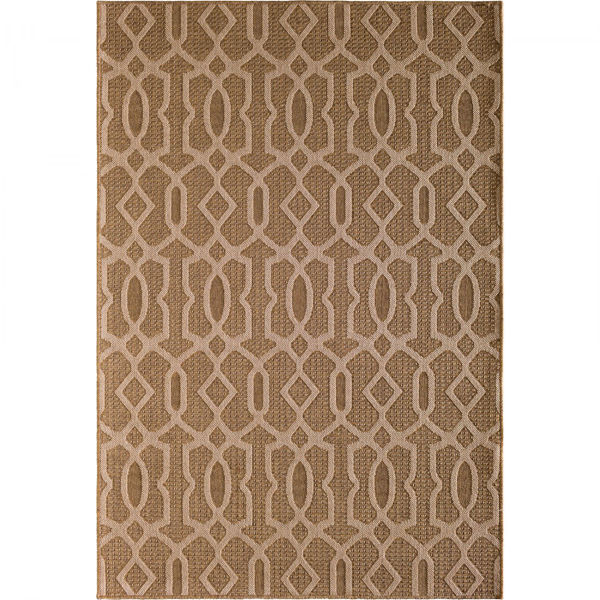 Picture of Intertwined Fretwork-Earth Natural 8x10 Rug