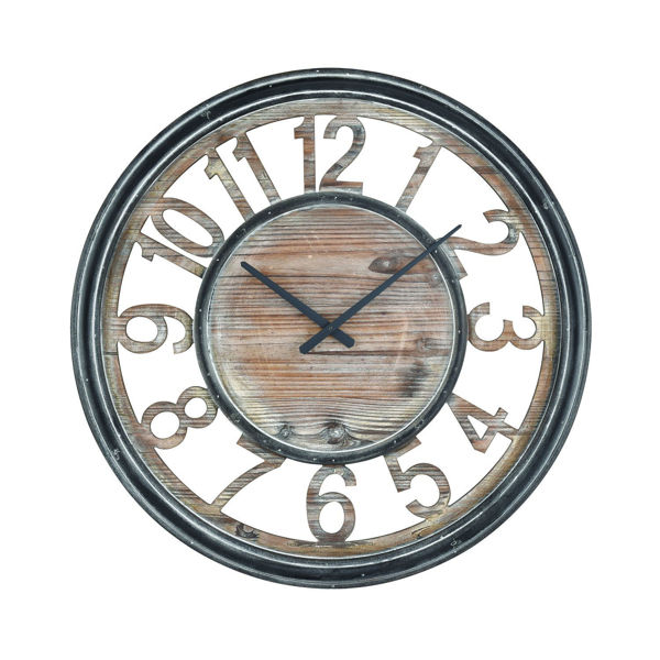 Picture of Strayhorn Clock Gray Oak Black