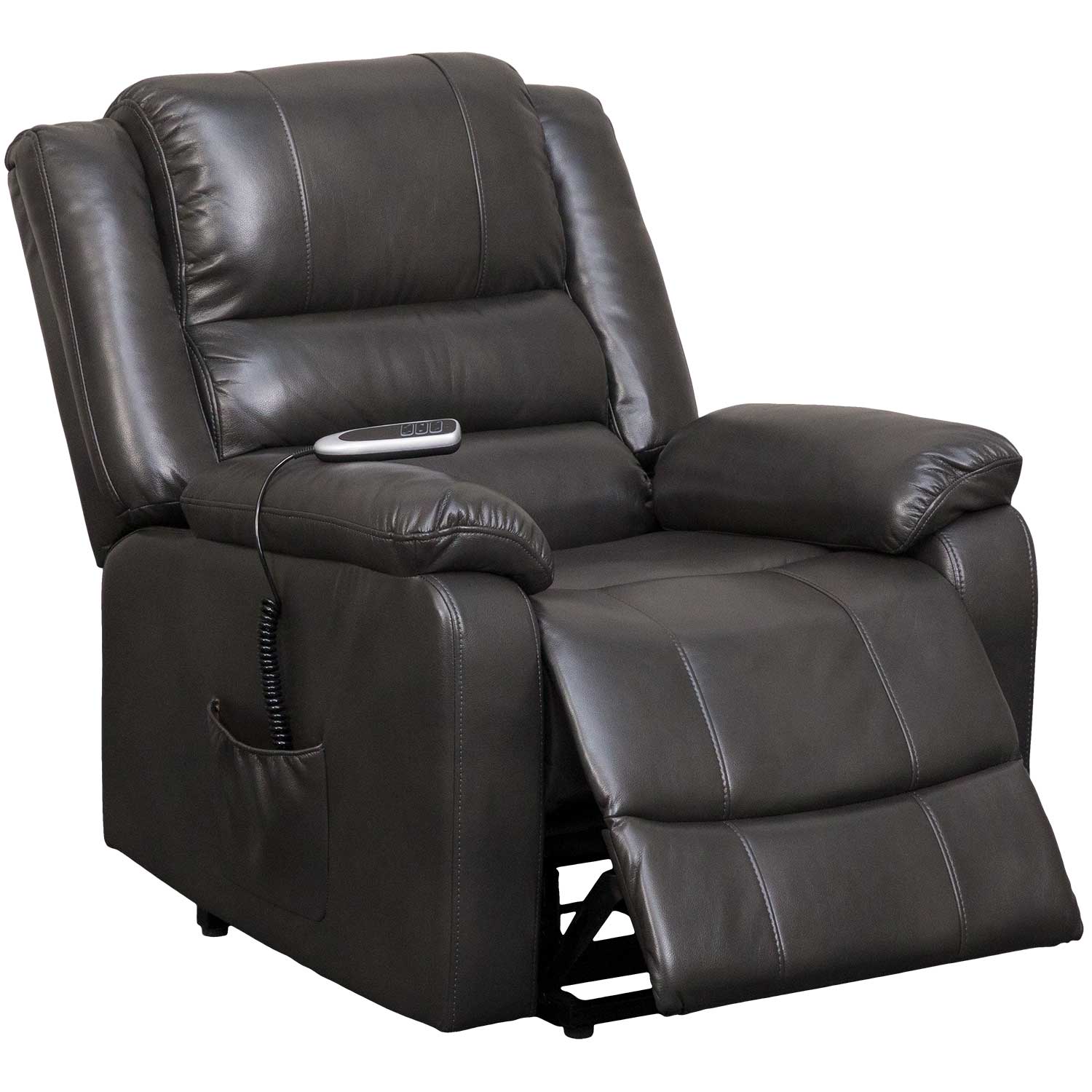 Buxton Charcoal Power Lift Recliner | A-40029 | AFW.com