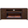 Picture of Hargis 75-Inch Brown Fireplace