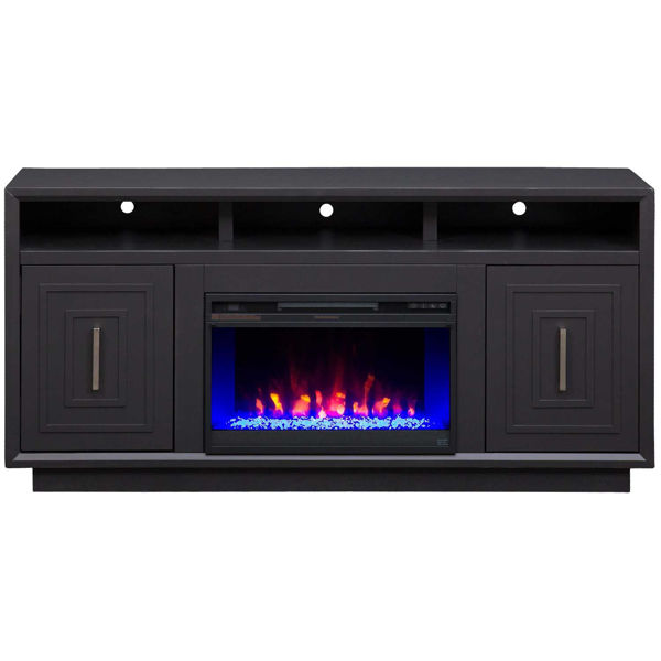 Picture of Sunset Black 67" Fireplace Console