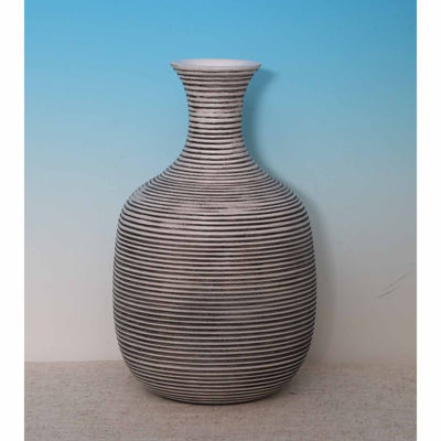 Picture of Black Lined Natural Vase