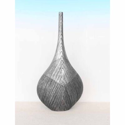 Picture of Grey Etched Neck Vase