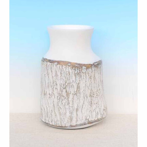 Picture of White Bark Like Vase