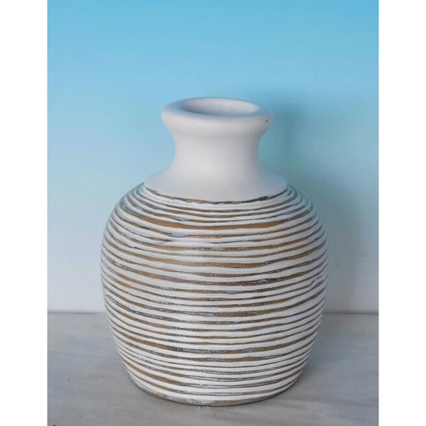 Picture of Round Necked Vase White